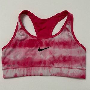 Nike Pink Tie Dye Sports Bra